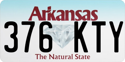AR license plate 376KTY