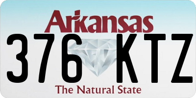 AR license plate 376KTZ