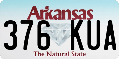 AR license plate 376KUA