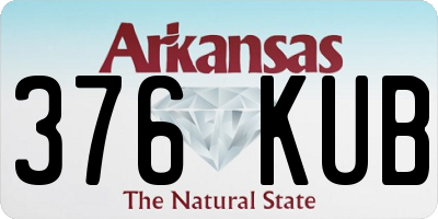 AR license plate 376KUB