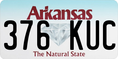 AR license plate 376KUC