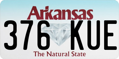AR license plate 376KUE