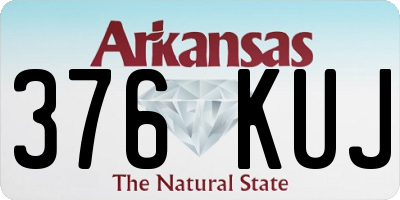 AR license plate 376KUJ