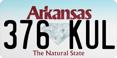 AR license plate 376KUL