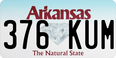 AR license plate 376KUM