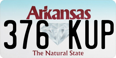 AR license plate 376KUP