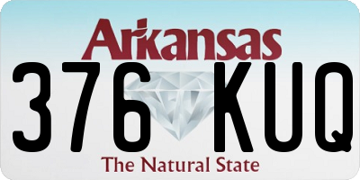 AR license plate 376KUQ
