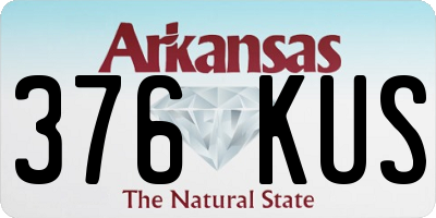 AR license plate 376KUS