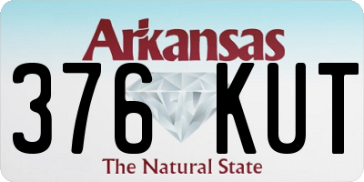AR license plate 376KUT