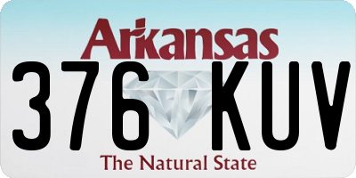 AR license plate 376KUV
