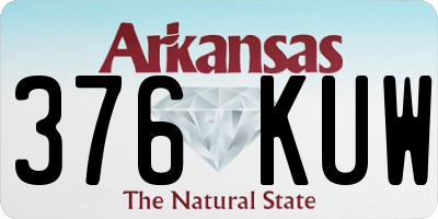 AR license plate 376KUW