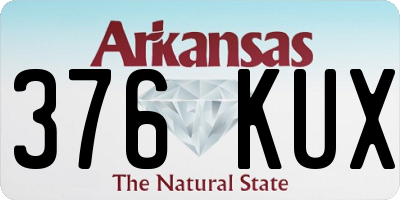 AR license plate 376KUX