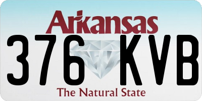 AR license plate 376KVB