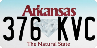 AR license plate 376KVC
