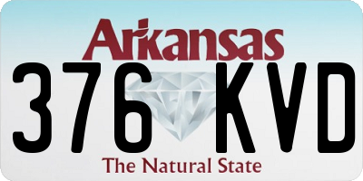 AR license plate 376KVD