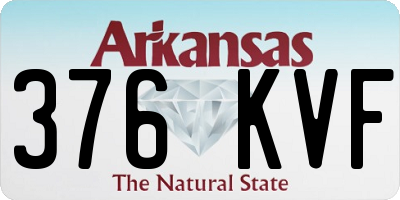 AR license plate 376KVF