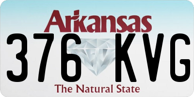 AR license plate 376KVG