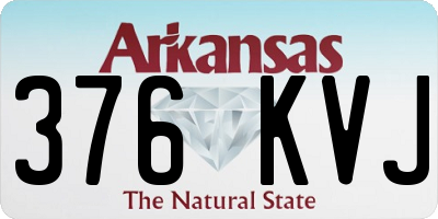 AR license plate 376KVJ