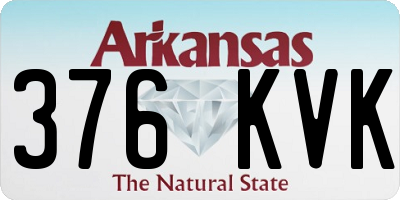 AR license plate 376KVK