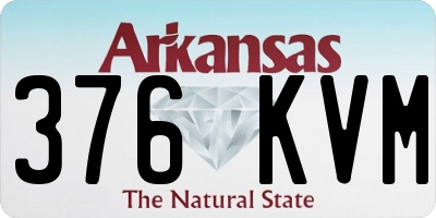 AR license plate 376KVM