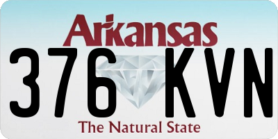 AR license plate 376KVN
