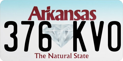 AR license plate 376KVO