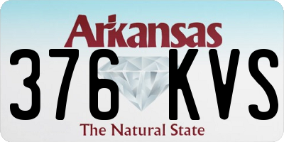 AR license plate 376KVS