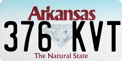 AR license plate 376KVT
