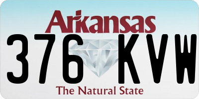 AR license plate 376KVW