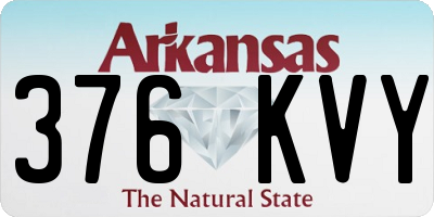 AR license plate 376KVY