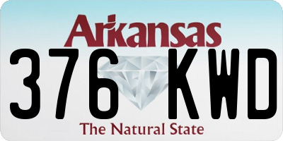 AR license plate 376KWD