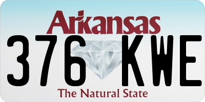 AR license plate 376KWE