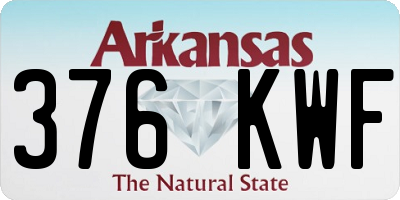AR license plate 376KWF