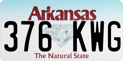 AR license plate 376KWG