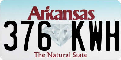 AR license plate 376KWH