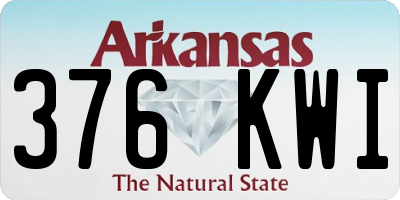 AR license plate 376KWI