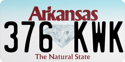 AR license plate 376KWK
