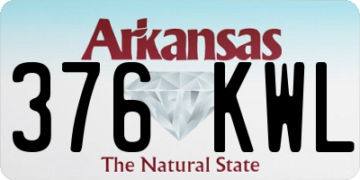 AR license plate 376KWL