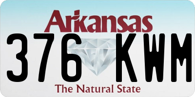 AR license plate 376KWM