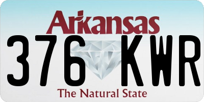 AR license plate 376KWR