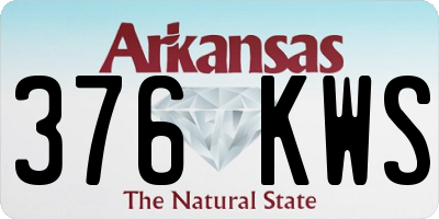 AR license plate 376KWS