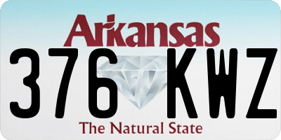AR license plate 376KWZ