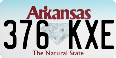 AR license plate 376KXE