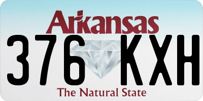 AR license plate 376KXH