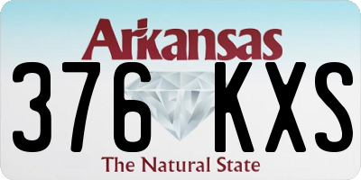 AR license plate 376KXS