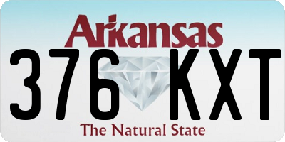 AR license plate 376KXT