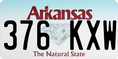 AR license plate 376KXW