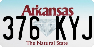 AR license plate 376KYJ
