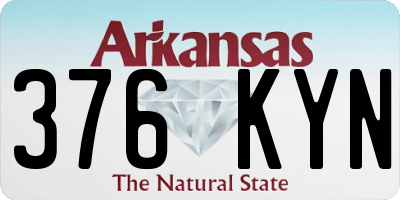AR license plate 376KYN