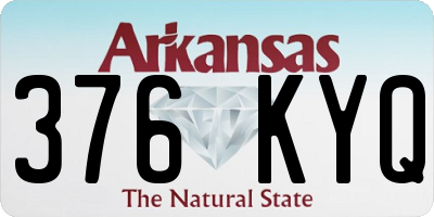 AR license plate 376KYQ